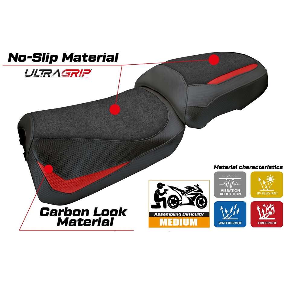 Rivestimento Sella TPZ Italia Specifico Per Ducati Multistrada V2 2025 Modello Aura Ultragrip