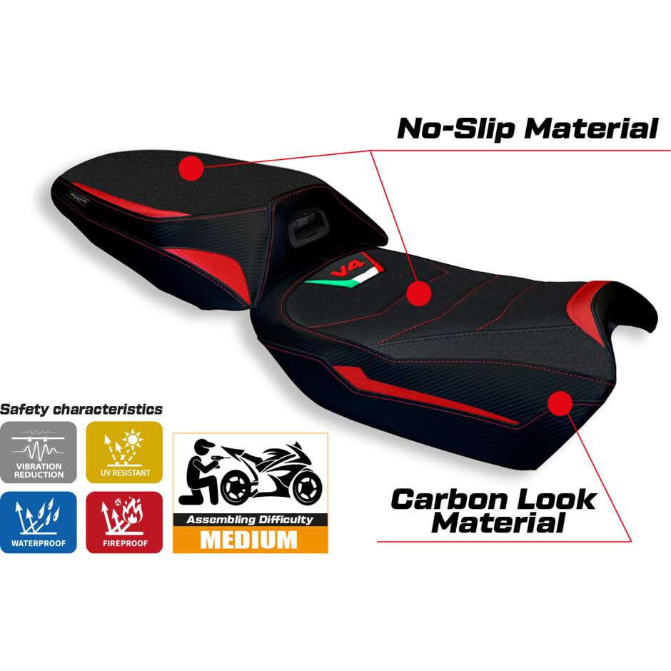 Rivestimento Sella TPZ Italia Specifico Per Ducati Multistrada V4 20212025 Modello Adelaide Ultragrip
