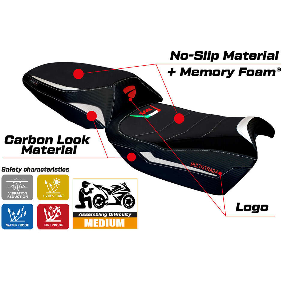 Rivestimento Sella TPZ Italia Specifico Per Ducati Multistrada V4 20212025 Modello Heating Comfort System