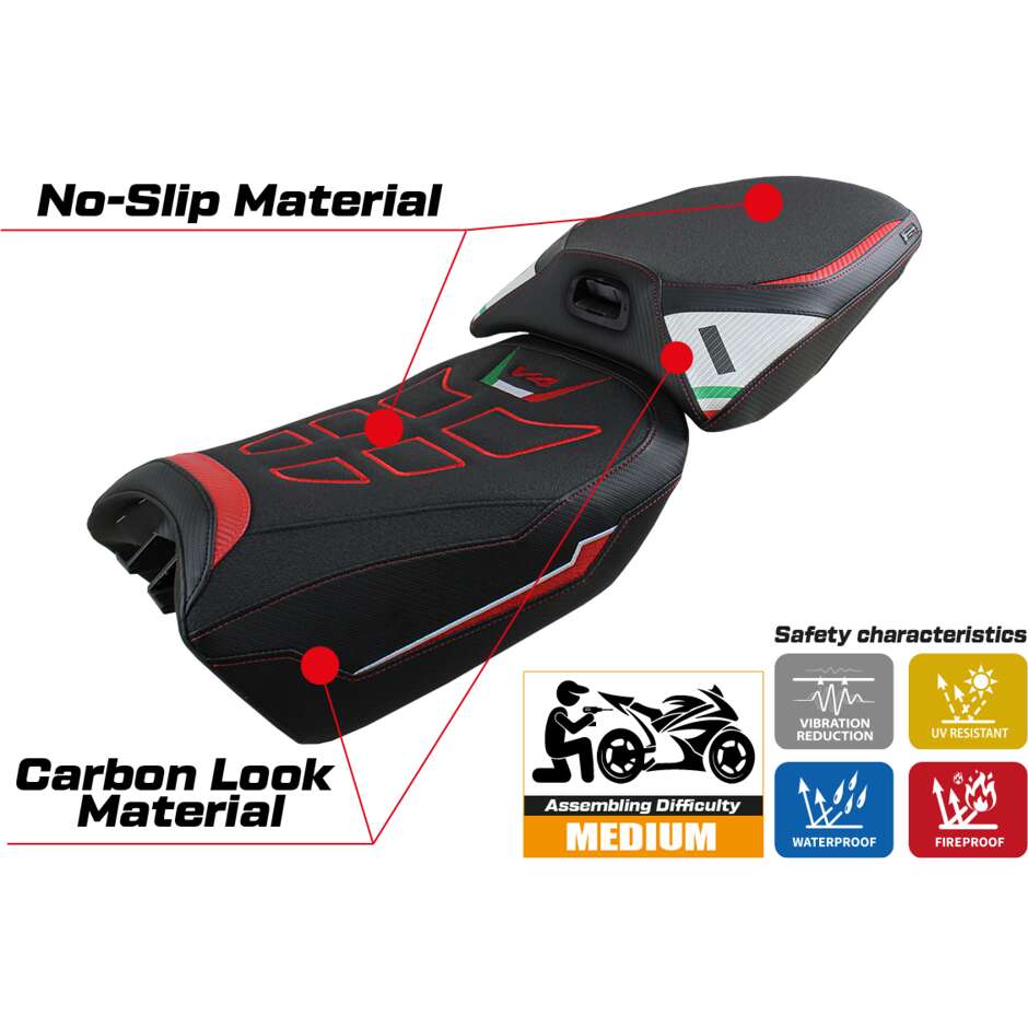 Rivestimento Sella TPZ Italia Specifico Per Ducati Multistrada V4 20222025 Modello Meknes Ultragrip