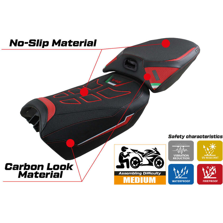 Rivestimento Sella TPZ Italia Specifico Per Ducati Multistrada V4 20222025 Modello Meknes Ultragrip