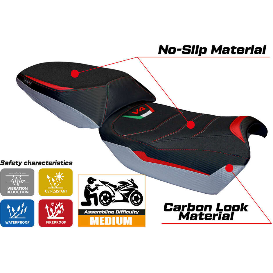 Rivestimento Sella TPZ Italia Specifico Per Ducati Multistrada V4 Rally 20232025 Modello Adria Ultragrip