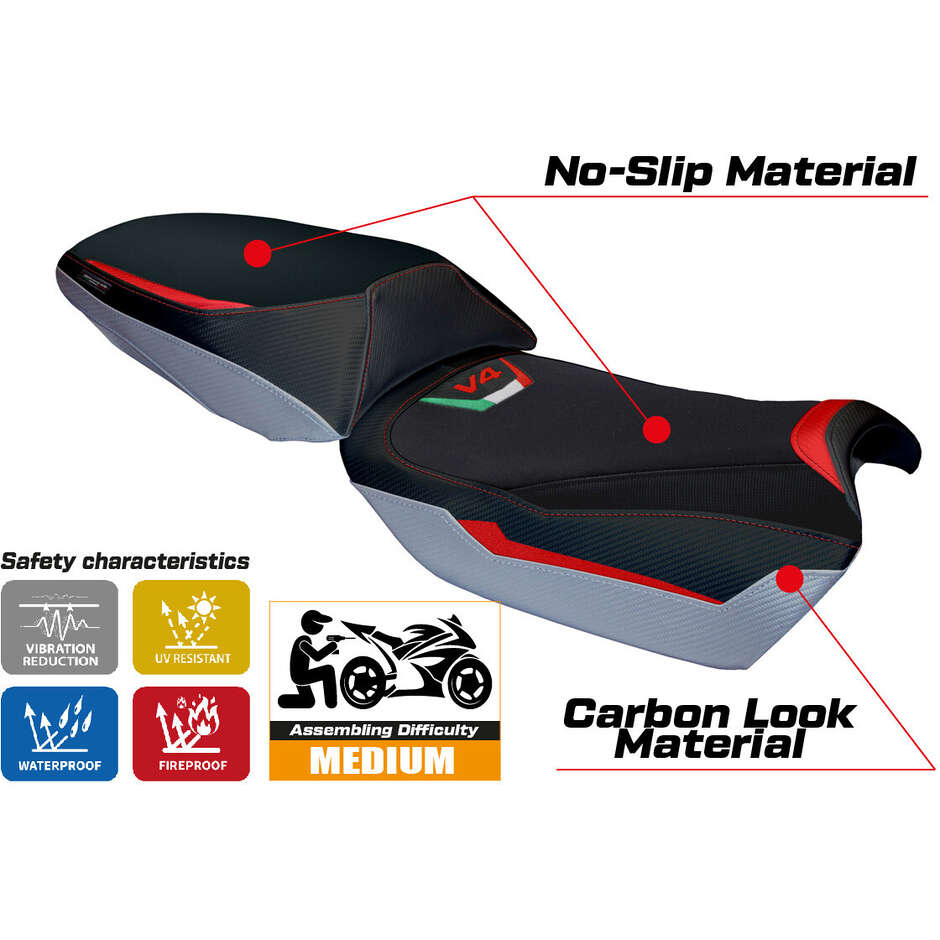 Rivestimento Sella TPZ Italia Specifico Per Ducati Multistrada V4 Rally 20232025 Modello Adria