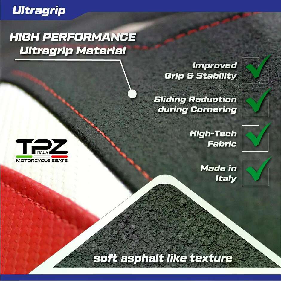 Rivestimento Sella TPZ Italia Specifico Per Ducati Panigale 1299 20152018 Modello Dervio Ultragrip