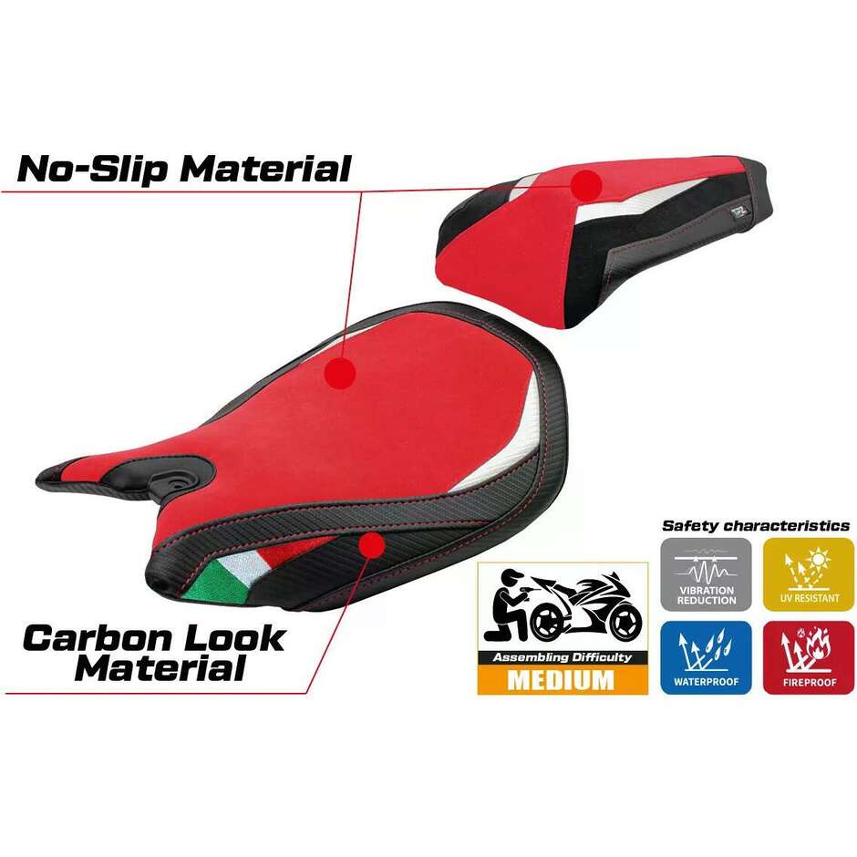Rivestimento Sella TPZ Italia Specifico Per Ducati Panigale 1299 20152018 Modello Dervio Velvet