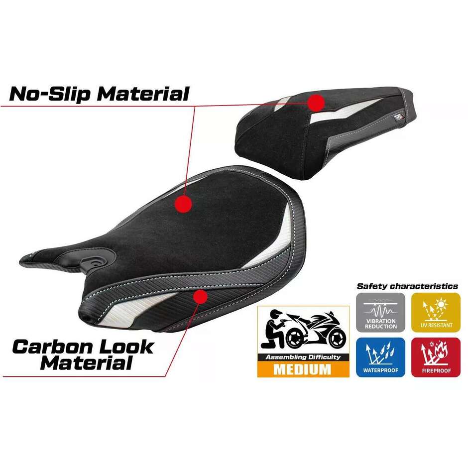 Rivestimento Sella TPZ Italia Specifico Per Ducati Panigale 1299 20152018 Modello Dervio Velvet
