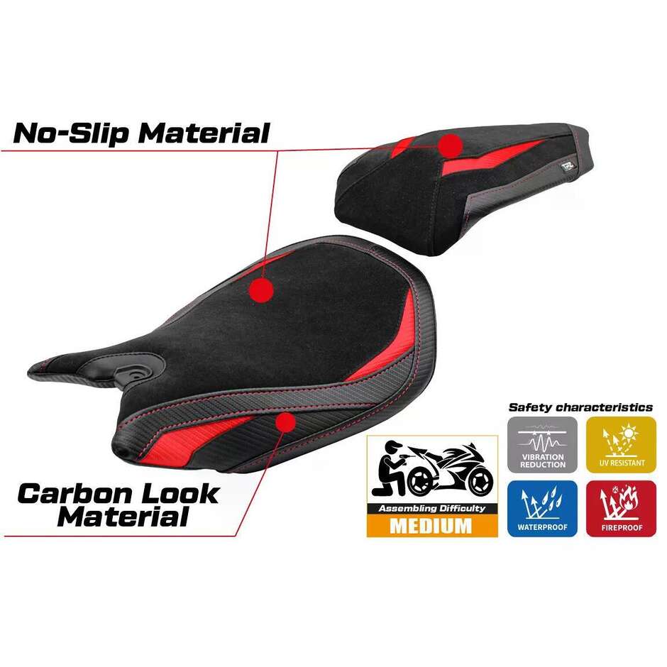 Rivestimento Sella TPZ Italia Specifico Per Ducati Panigale 899 20132015 Modello Ordona Velvet