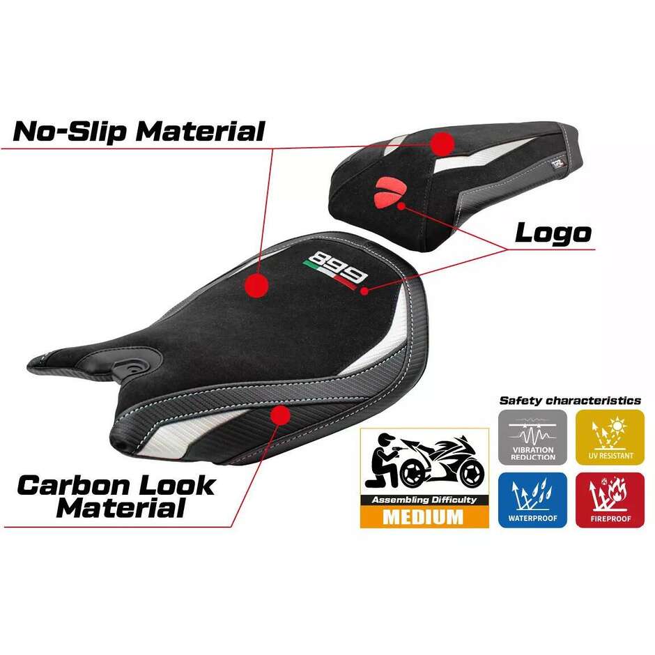 Rivestimento Sella TPZ Italia Specifico Per Ducati Panigale 899 20132015 Modello Ordona Velvet