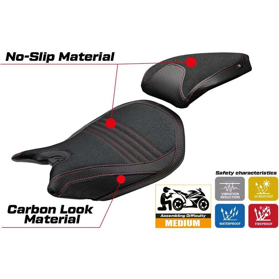 Rivestimento Sella TPZ Italia Specifico Per Ducati Panigale 959 20162018 Modello Noci Ultragrip
