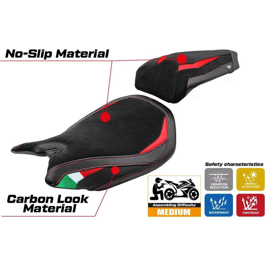 Rivestimento Sella TPZ Italia Specifico Per Ducati Panigale 959 20162018 Modello Noci Velvet