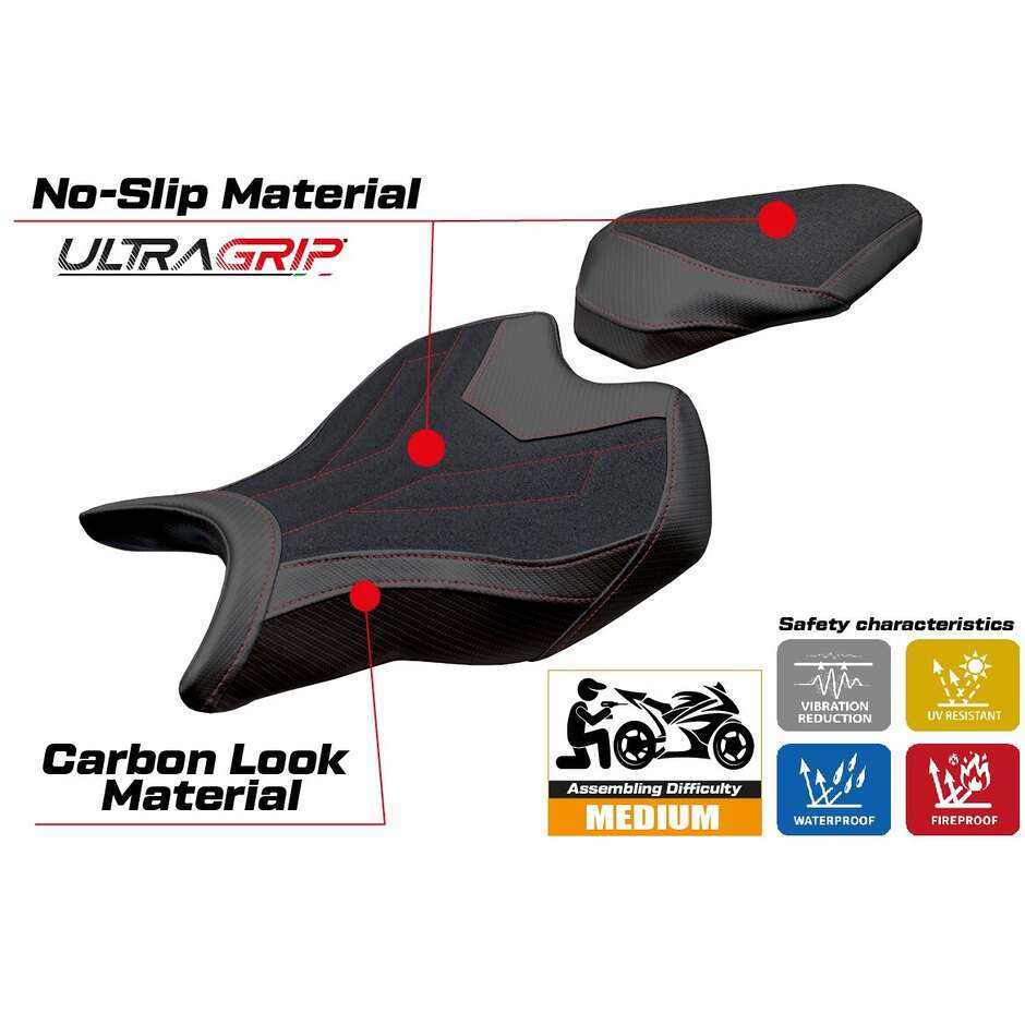 Rivestimento Sella TPZ Italia Specifico Per Ducati Panigale V2 20252026 Modello Asia Ultragrip