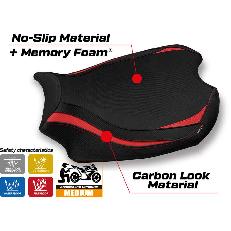 Rivestimento Sella TPZ Italia Specifico Per Ducati Panigale V4 2018  2024 Modello Glinka Comfort System