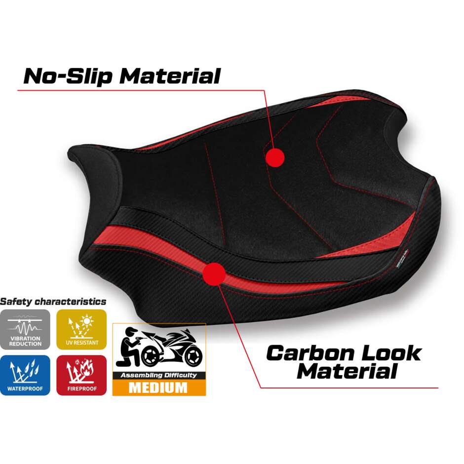 Rivestimento Sella TPZ Italia Specifico Per Ducati Panigale V4 2018  2024 Modello Smila Ultragrip