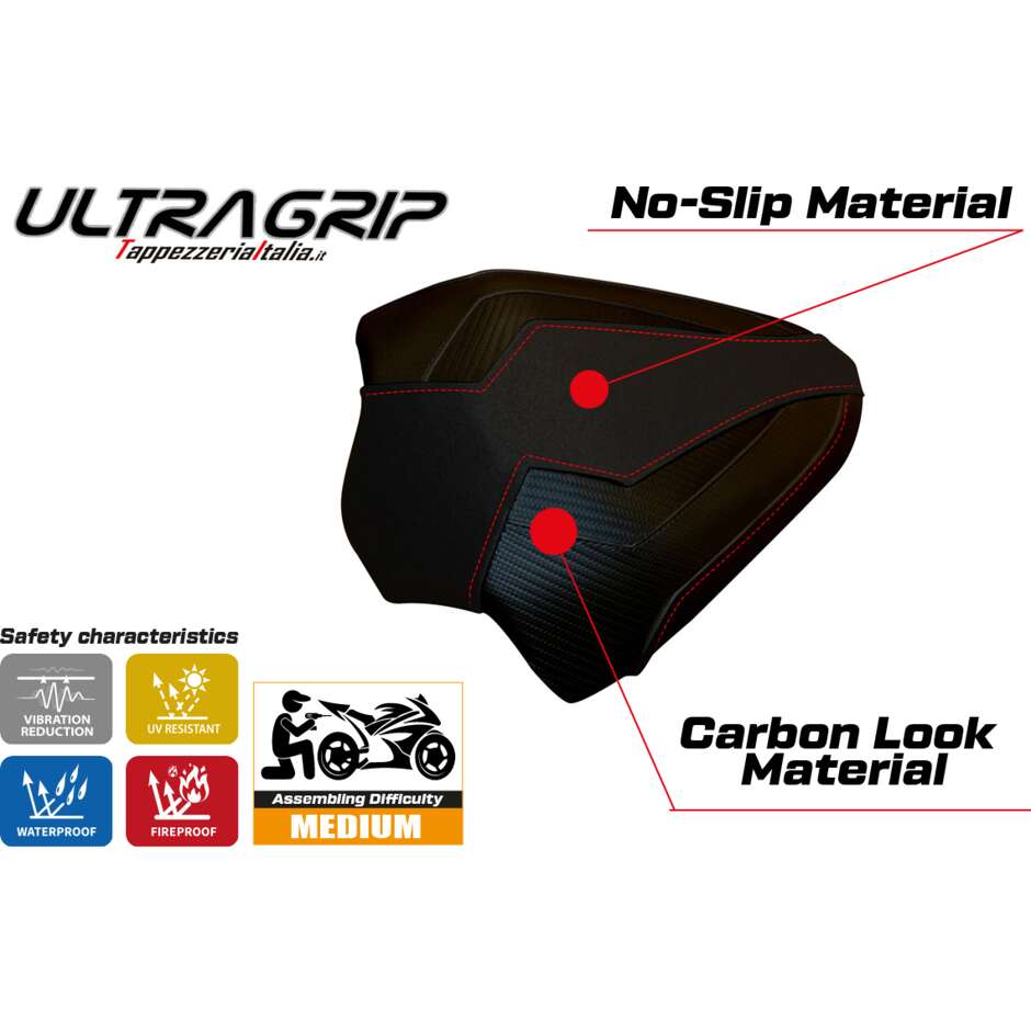 Rivestimento Sella TPZ Italia Specifico Per Ducati Panigale V4 2018  2024 Modello Tenby Ultragrip