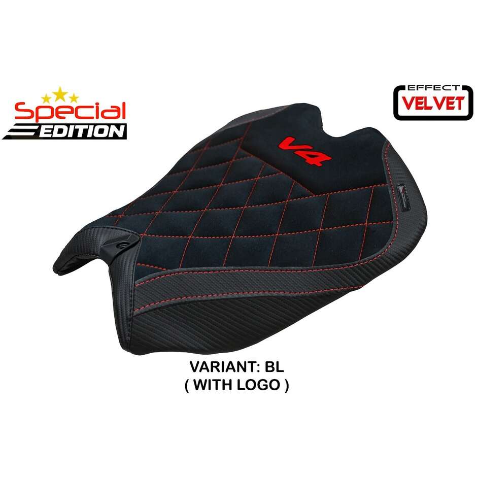 Rivestimento Sella TPZ Italia Specifico Per Ducati Panigale V4  2025 Modello Argenta Special Edition Velvet