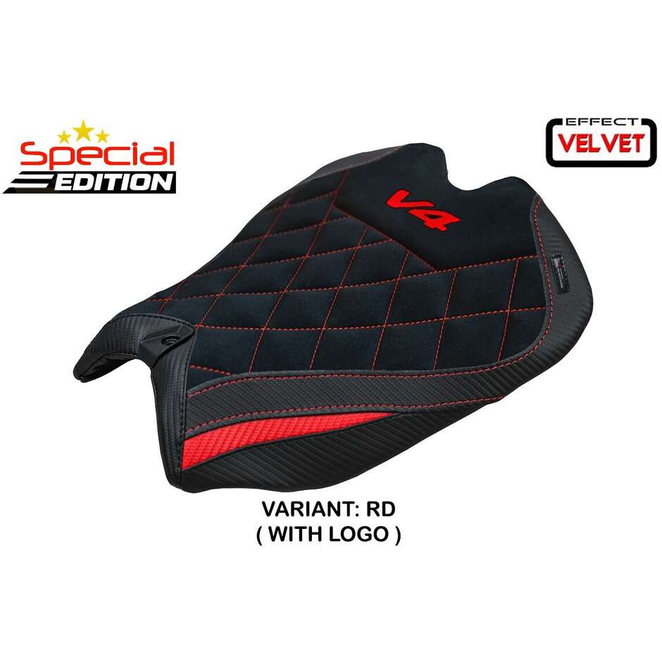 Rivestimento Sella TPZ Italia Specifico Per Ducati Panigale V4  2025 Modello Argenta Special Edition Velvet