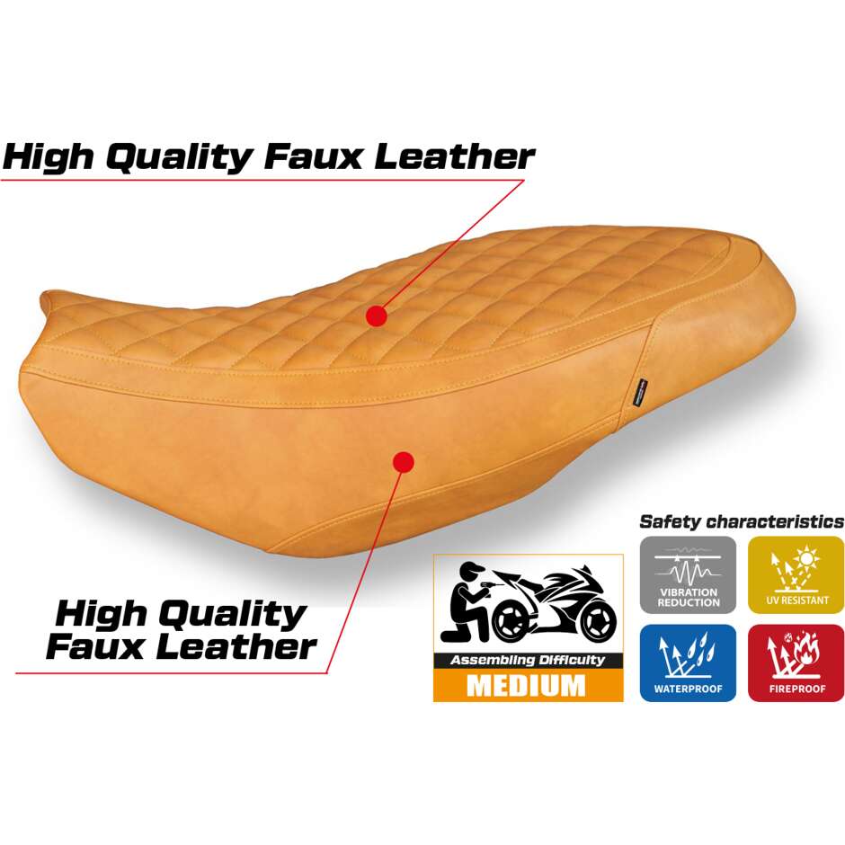 Rivestimento Sella TPZ Italia Specifico Per Ducati Scrambler 400 / 800 / 1100 2015  2024 Modello Vintage