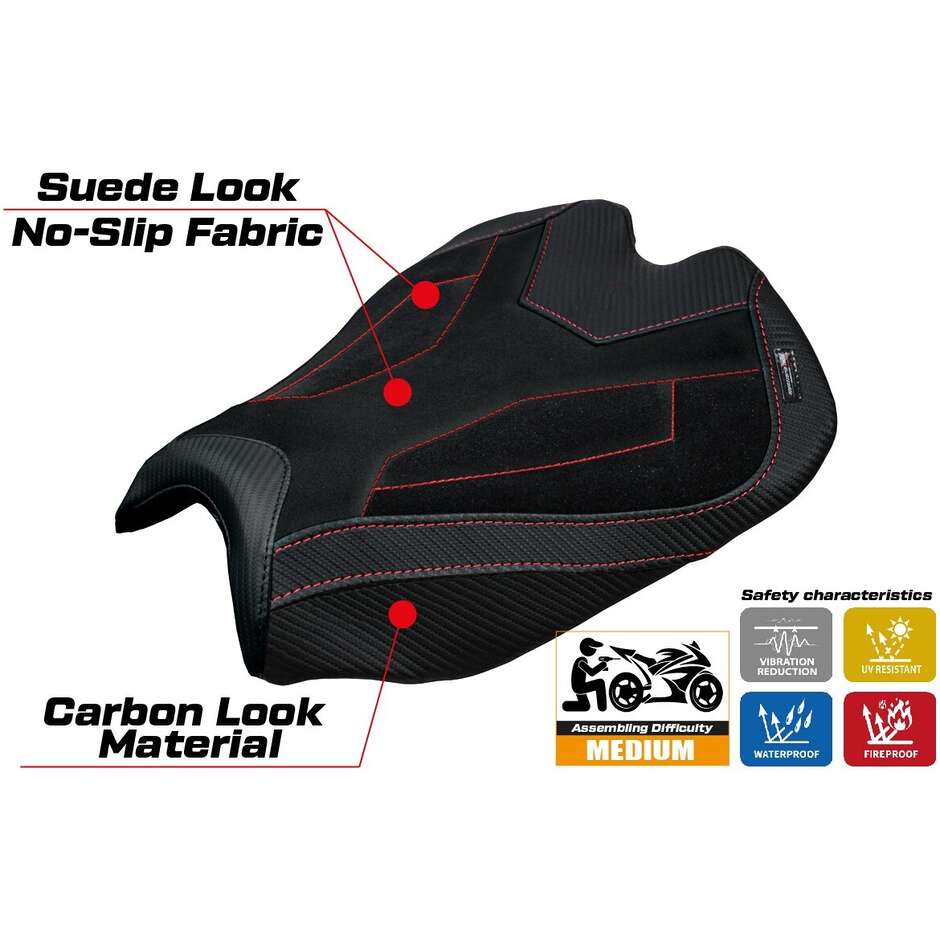 Rivestimento Sella TPZ Italia Specifico Per Ducati Streetfighter V4 2025 Modello Alcara Velvet