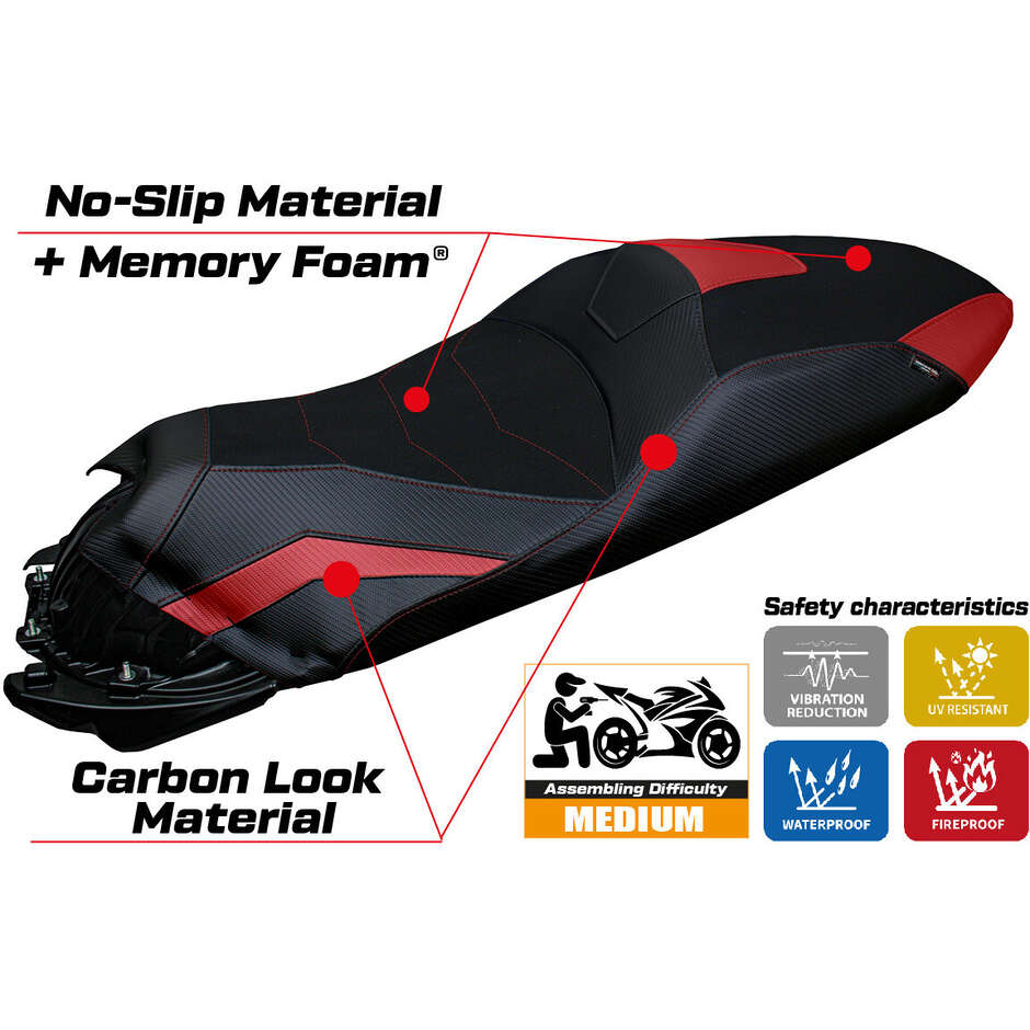 Rivestimento Sella TPZ Italia Specifico Per Honda ADV 350 2022-2025 Modello Nilli Comfort System