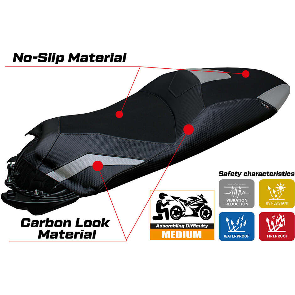 Rivestimento Sella TPZ Italia Specifico Per Honda ADV 350 2022-2025 Modello Nilli