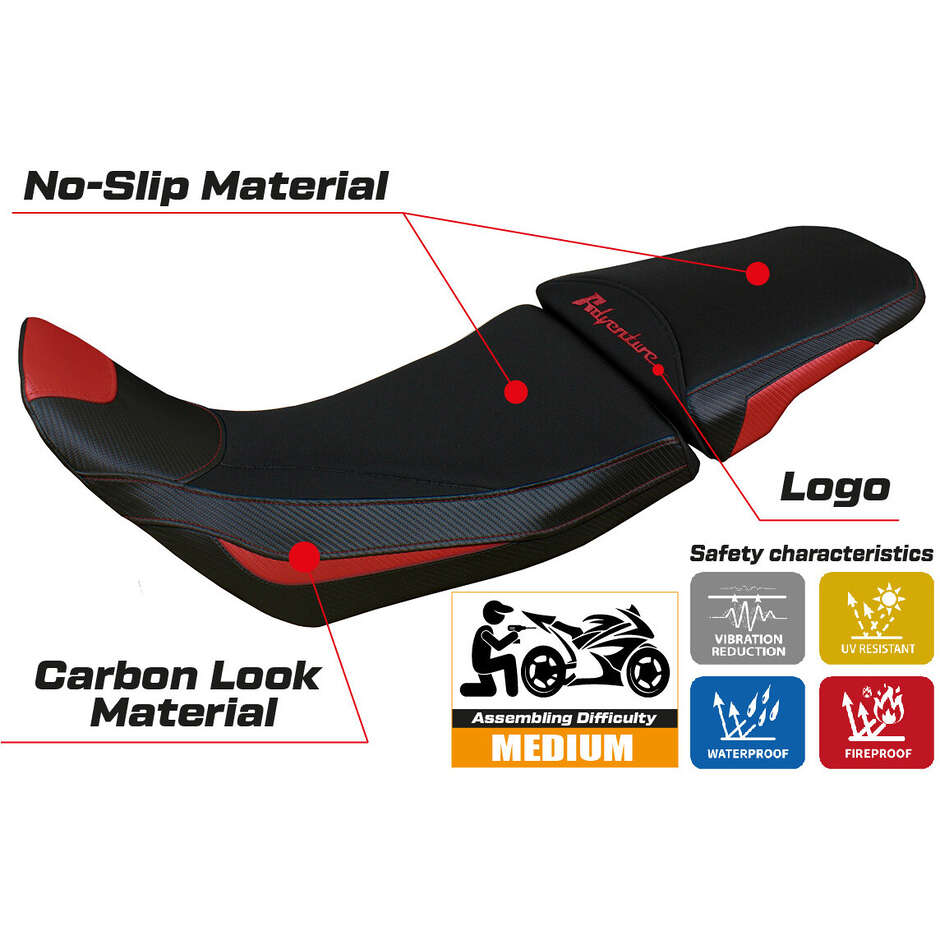 Rivestimento Sella TPZ Italia Specifico Per Honda Africa Twin 1100 2020-2025 Modello Deline