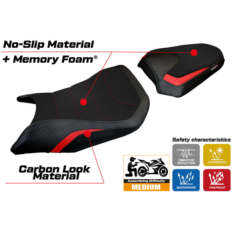 Rivestimento Sella TPZ Italia Specifico Per Honda CB 500 Hornet 2024-2025 Modello Tomori Comfort System