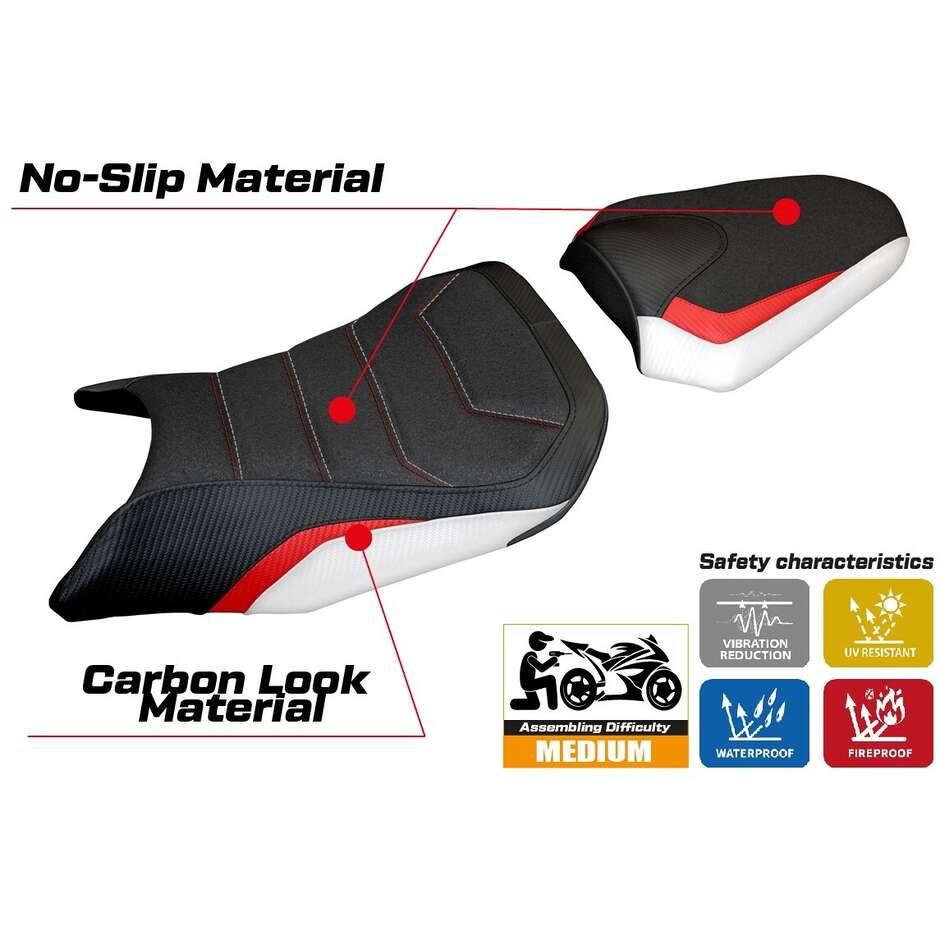 Rivestimento Sella TPZ Italia Specifico Per Honda CB 500 Hornet 2024-2025 Modello Tomori Ultragrip