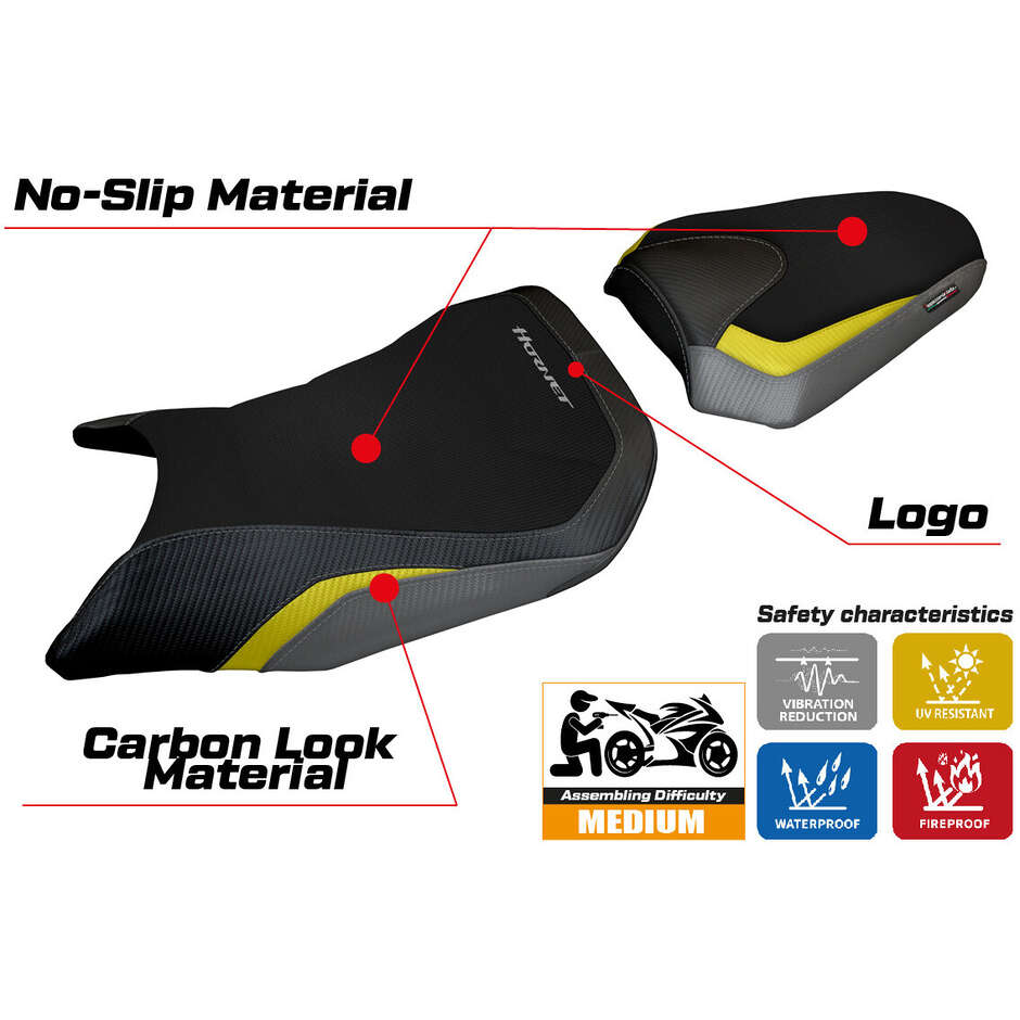 Rivestimento Sella TPZ Italia Specifico Per Honda CB 750 Hornet 2023-2025 Modello Toyama Special Color