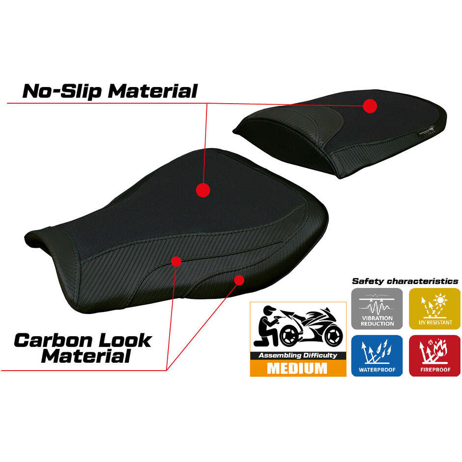 Rivestimento Sella TPZ Italia Specifico Per Honda CBR 600 RR 2007-2025 Modello Huelva