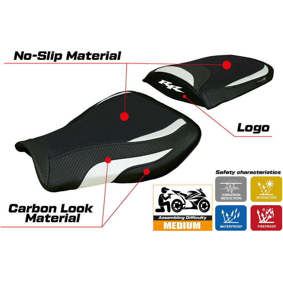Rivestimento Sella TPZ Italia Specifico Per Honda CBR 600 RR 2007-2025 Modello Huelva