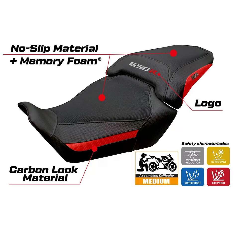 Rivestimento Sella TPZ Italia Specifico Per Honda CBR 650 R 2024-2026 Modello Mali Comfort System