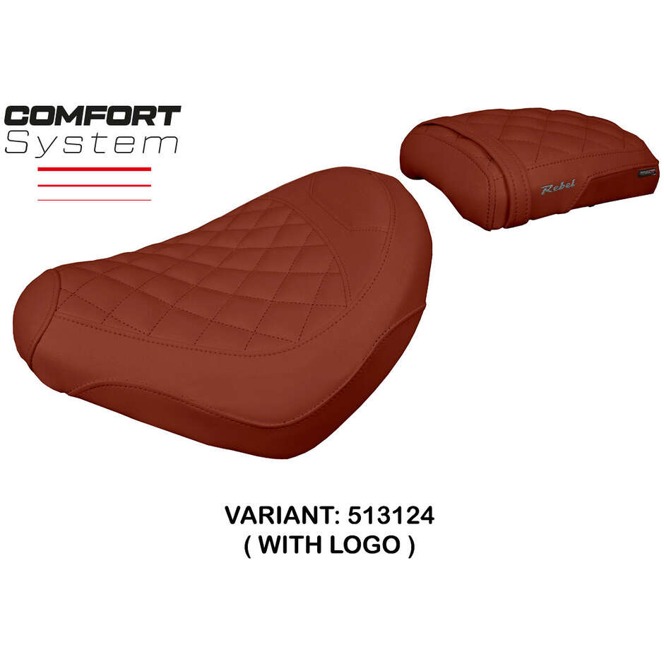 Rivestimento Sella TPZ Italia Specifico Per Honda CMX 500 Rebel 2017-2025 Modello Kehra Comfort System