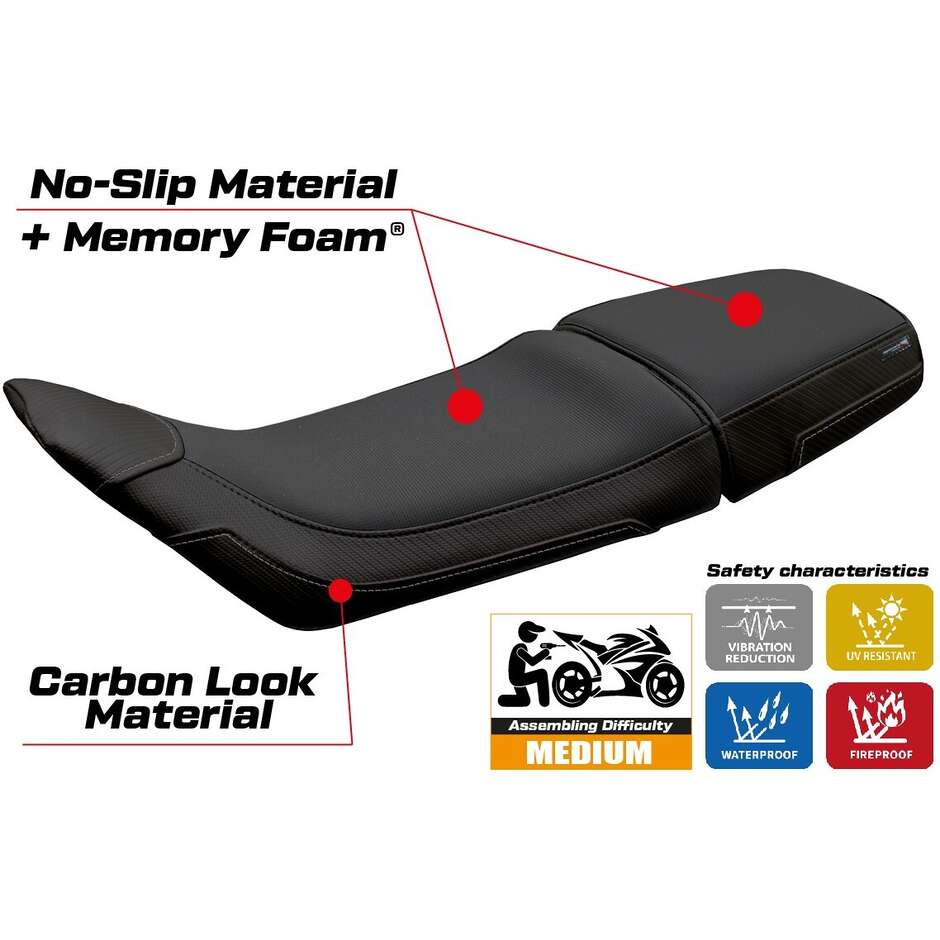 Rivestimento Sella TPZ Italia Specifico Per Husqvarna Svartpilen 401 2018 - 2023 Modello Solna Comfort System