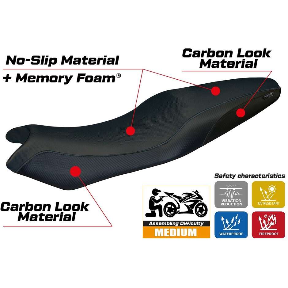 Rivestimento Sella TPZ Italia Specifico Per Kawasaki ER-6N / ER-6F 2005-2011 Modello London Comfort System