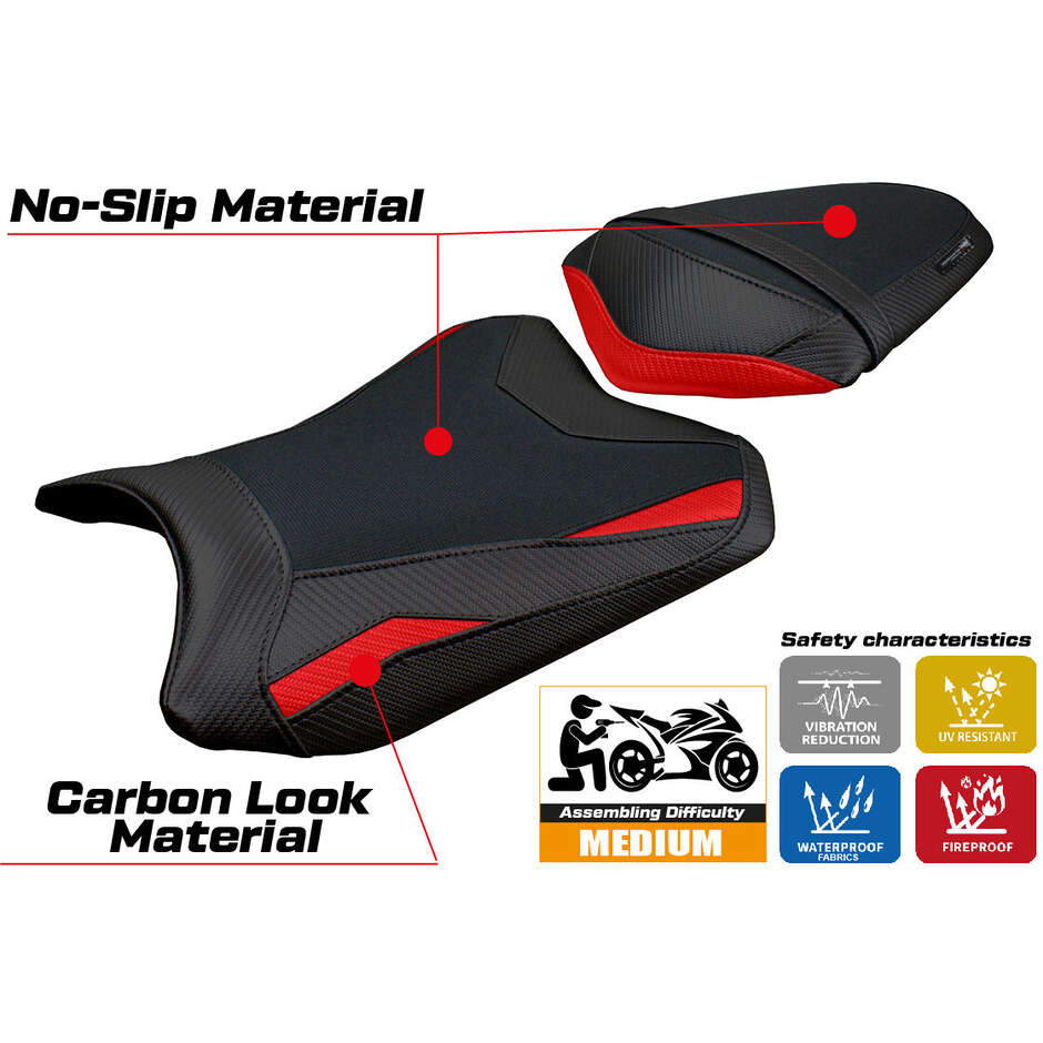 Rivestimento Sella TPZ Italia Specifico Per Kawasaki Ninja 300 2013 - 2017 Modello Aliko