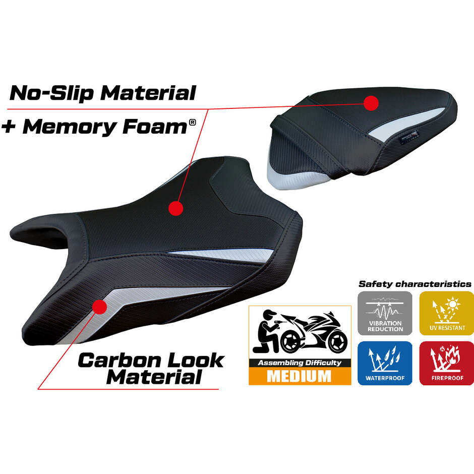 Rivestimento Sella TPZ Italia Specifico Per Kawasaki Ninja 500  2024-2025 Modello Arlon Comfort System