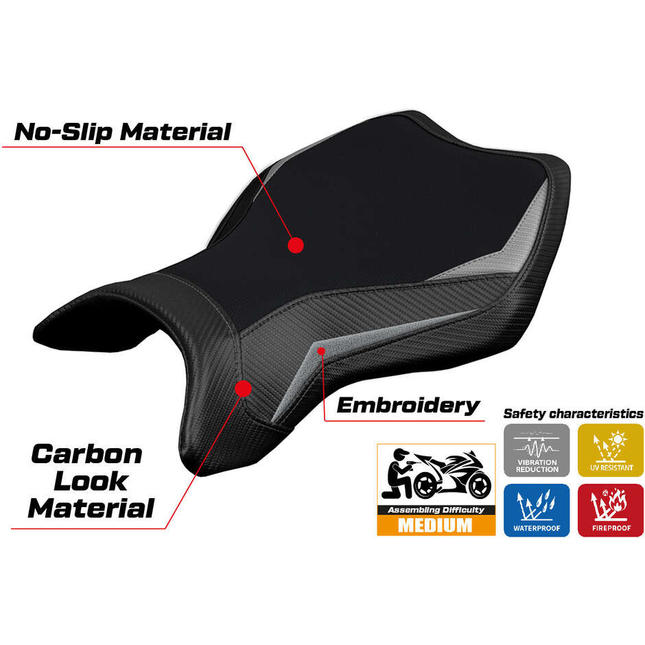 Rivestimento Sella TPZ Italia Specifico Per Kawasaki Ninja H2 R 2015-2025 Modello MadMax