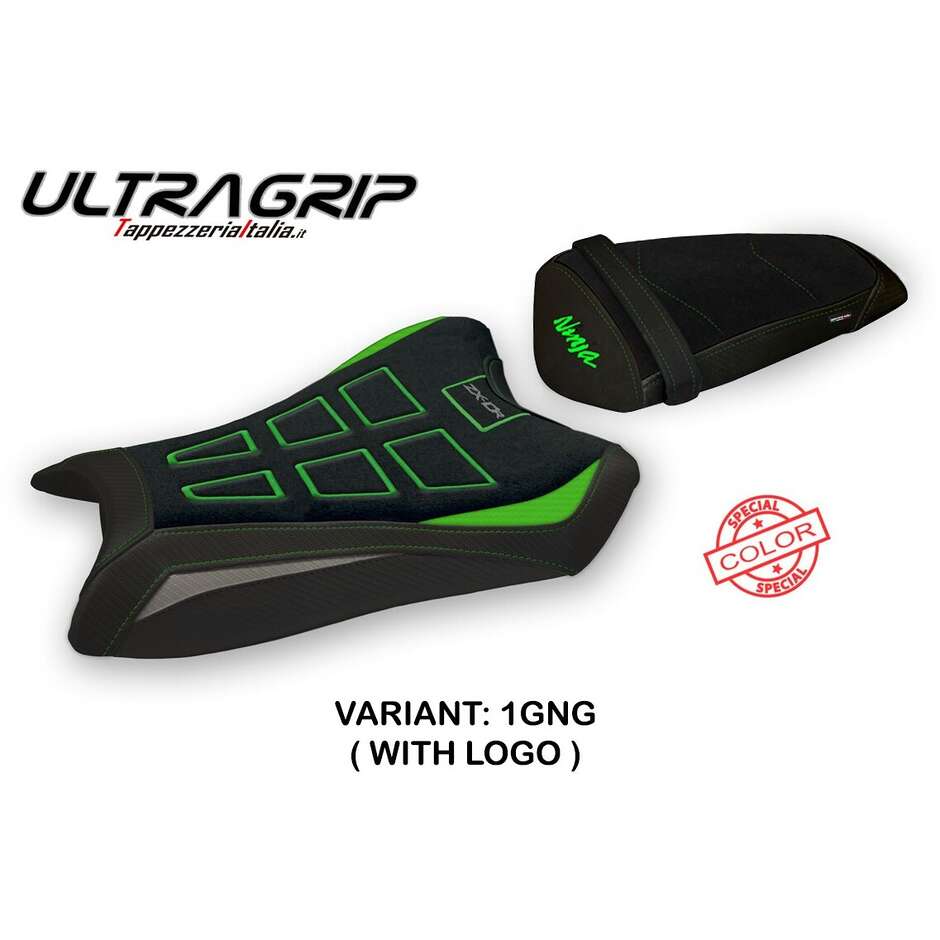 Rivestimento Sella TPZ Italia Specifico Per Kawasaki Ninja ZX 10 R 2011 - 2015 Modello Perlis Special Color Ultragrip