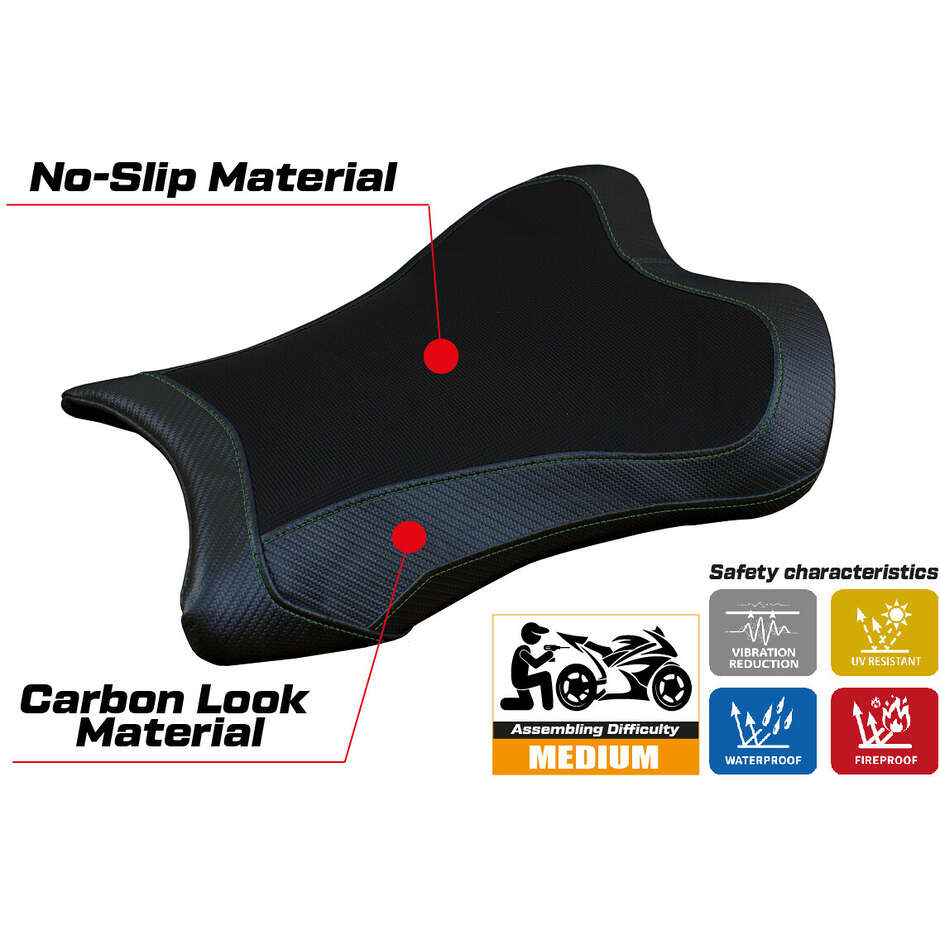 Rivestimento Sella TPZ Italia Specifico Per Kawasaki Ninja ZX 10 RR 2021-2025 Modello Garen