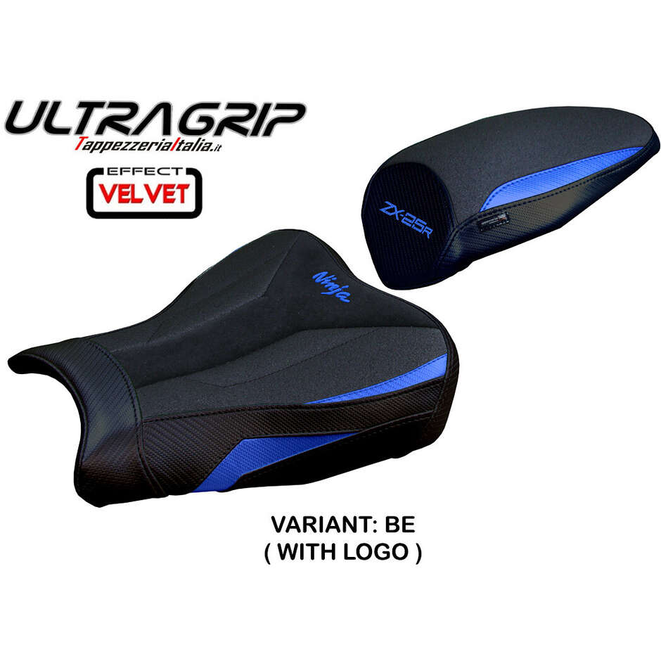 Rivestimento Sella TPZ Italia Specifico Per Kawasaki Ninja ZX 25 R  2020-2025 Modello Hermes Ultragrip Velvet