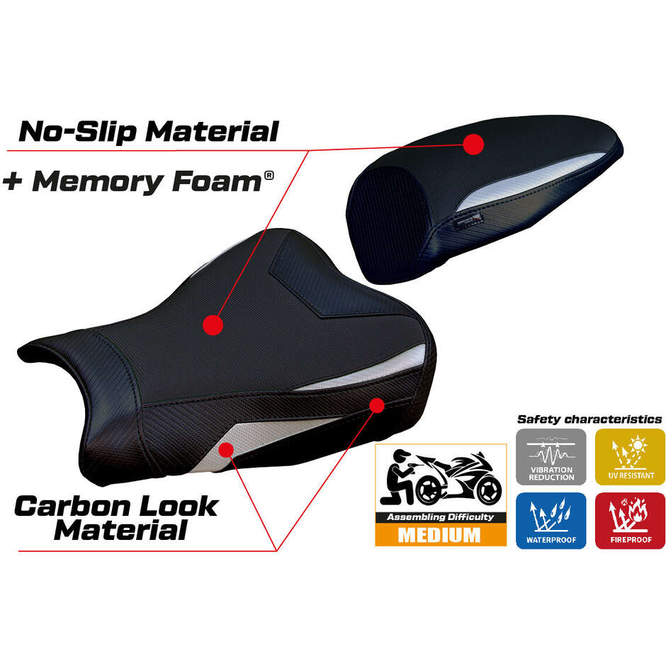 Rivestimento Sella TPZ Italia Specifico Per Kawasaki Ninja ZX 4 R  2023-2025 Modello Anet Comfort System