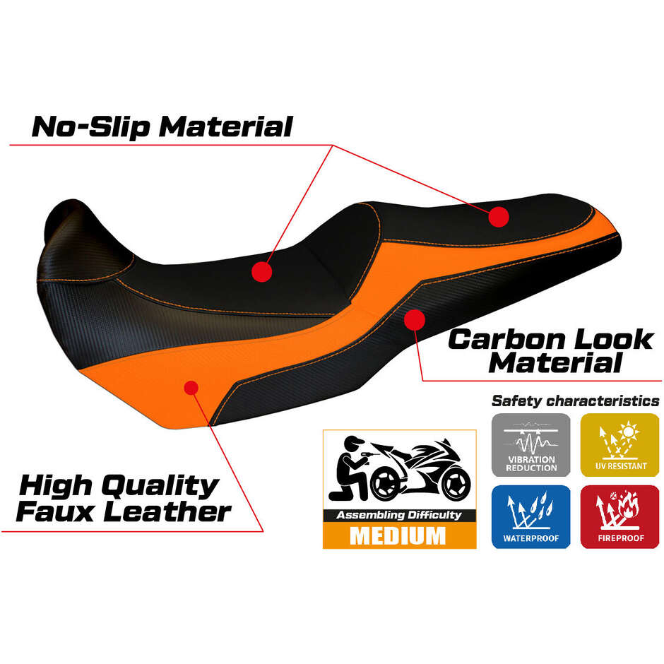 Rivestimento Sella TPZ Italia Specifico Per Kawasaki Versys 1000 2011 - 2018 Modello Lampedusa Color