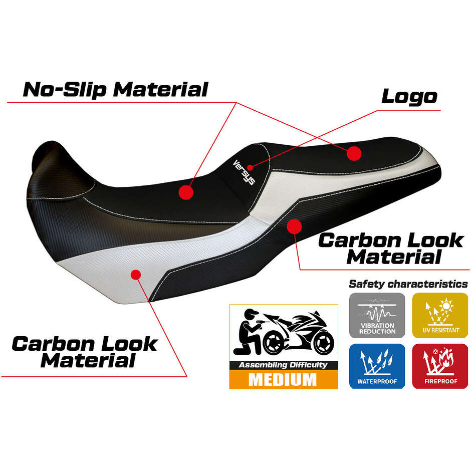 Rivestimento Sella TPZ Italia Specifico Per Kawasaki Versys 1000 2011 - 2018 Modello Lampedusa Color