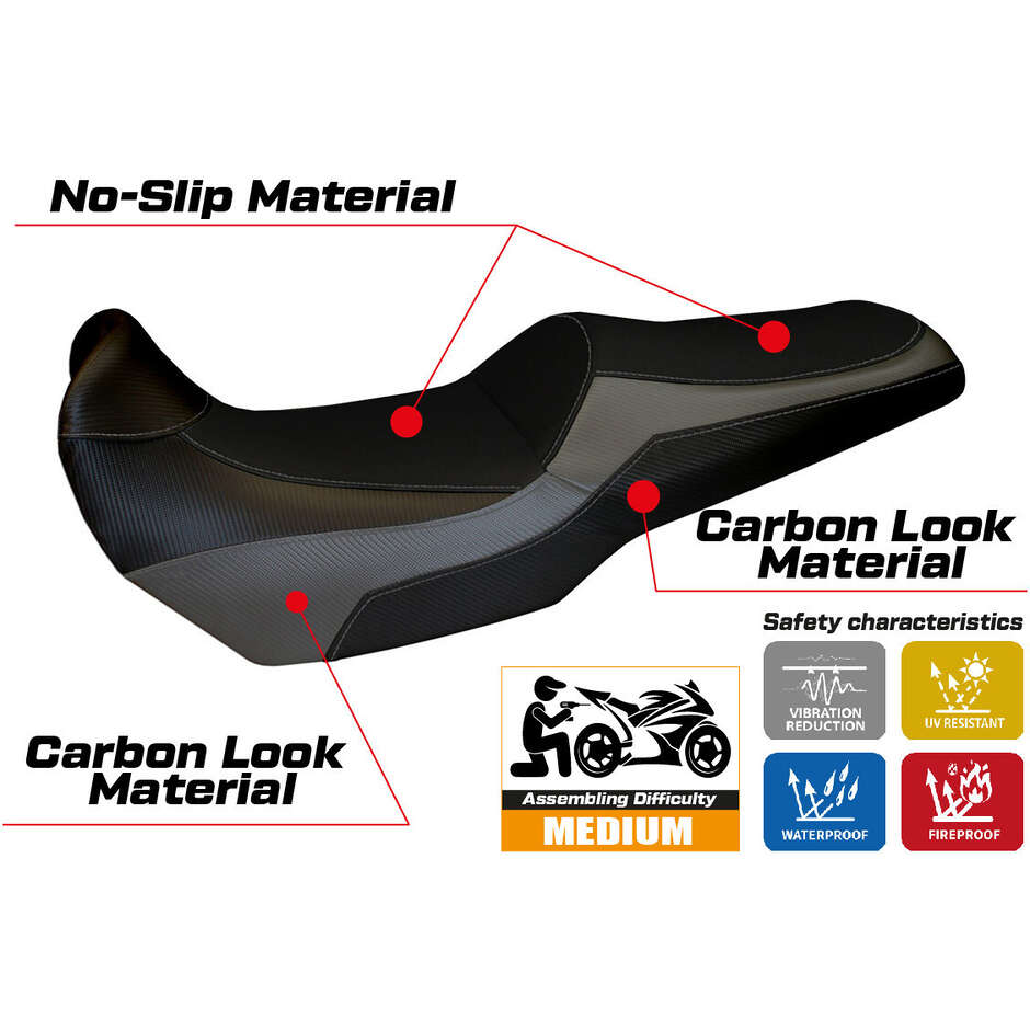 Rivestimento Sella TPZ Italia Specifico Per Kawasaki Versys 1000 2011 - 2018 Modello Lampedusa Color