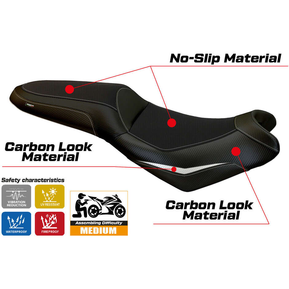 Rivestimento Sella TPZ Italia Specifico Per Kawasaki Versys 650 2007-2025 Modello Nasir