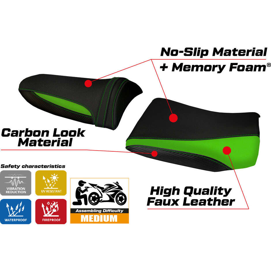 Rivestimento Sella TPZ Italia Specifico Per Kawasaki Z 1000 2003 - 2006 Modello Pozzuoli 1 Comfort System