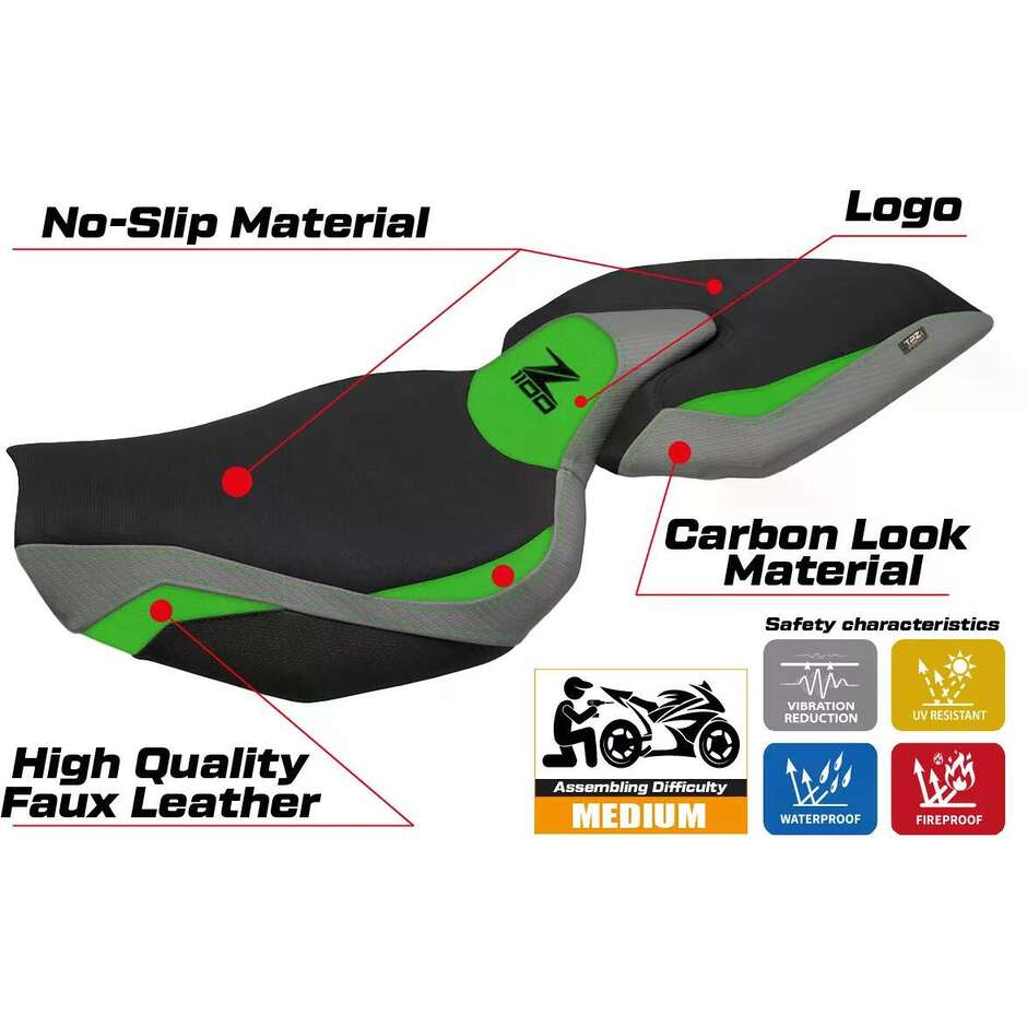 Rivestimento Sella TPZ Italia Specifico Per Kawasaki Z 1100 2026 Modello Sagat Comfort System