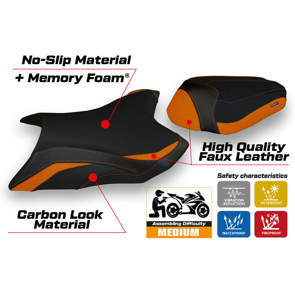 Rivestimento Sella TPZ Italia Specifico Per Kawasaki Z 800 2013 - 2016 Modello Kemi Comfort System