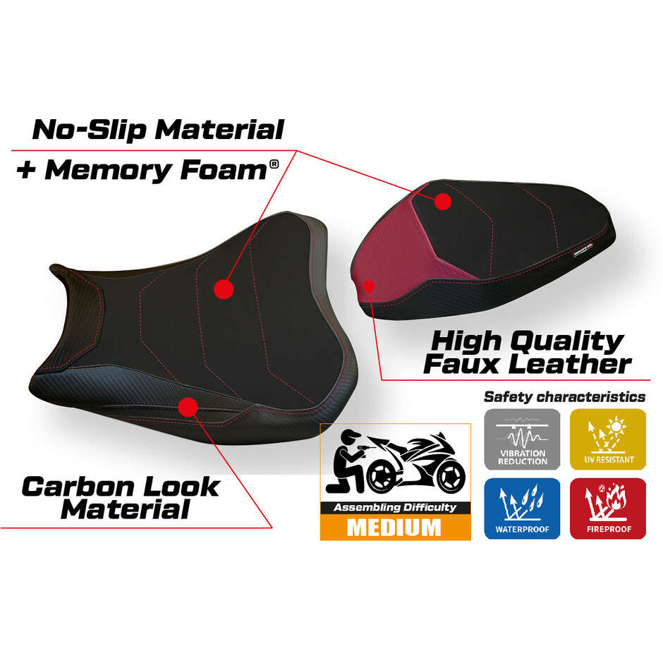 Rivestimento Sella TPZ Italia Specifico Per Kawasaki Z 900 2017 - 2024 Modello Bran 3 Comfort System