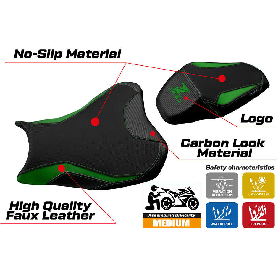 Rivestimento Sella TPZ Italia Specifico Per Kawasaki Z 900 2017 - 2024 Modello Suhl 1